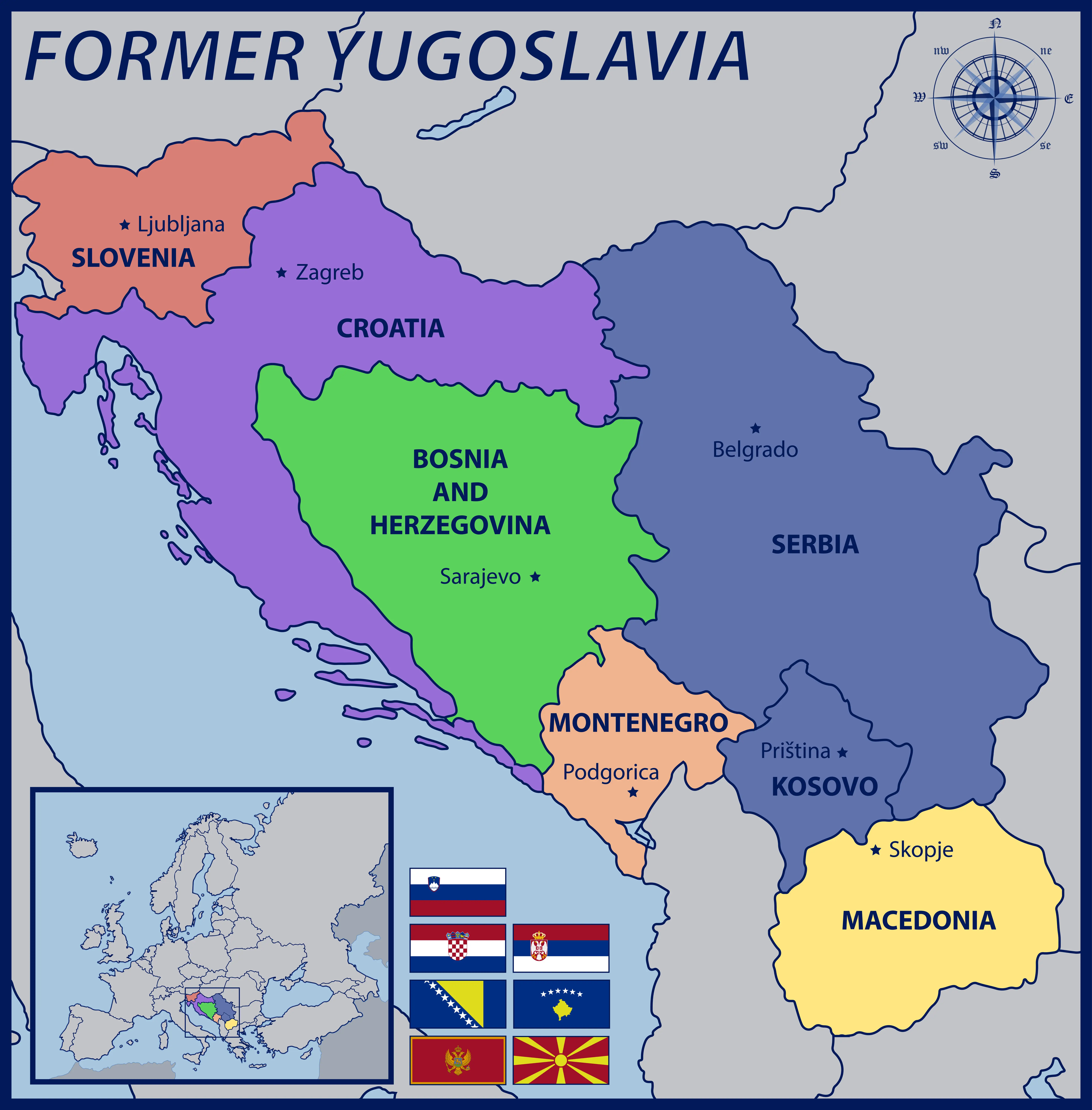 A divided Yugoslavia.